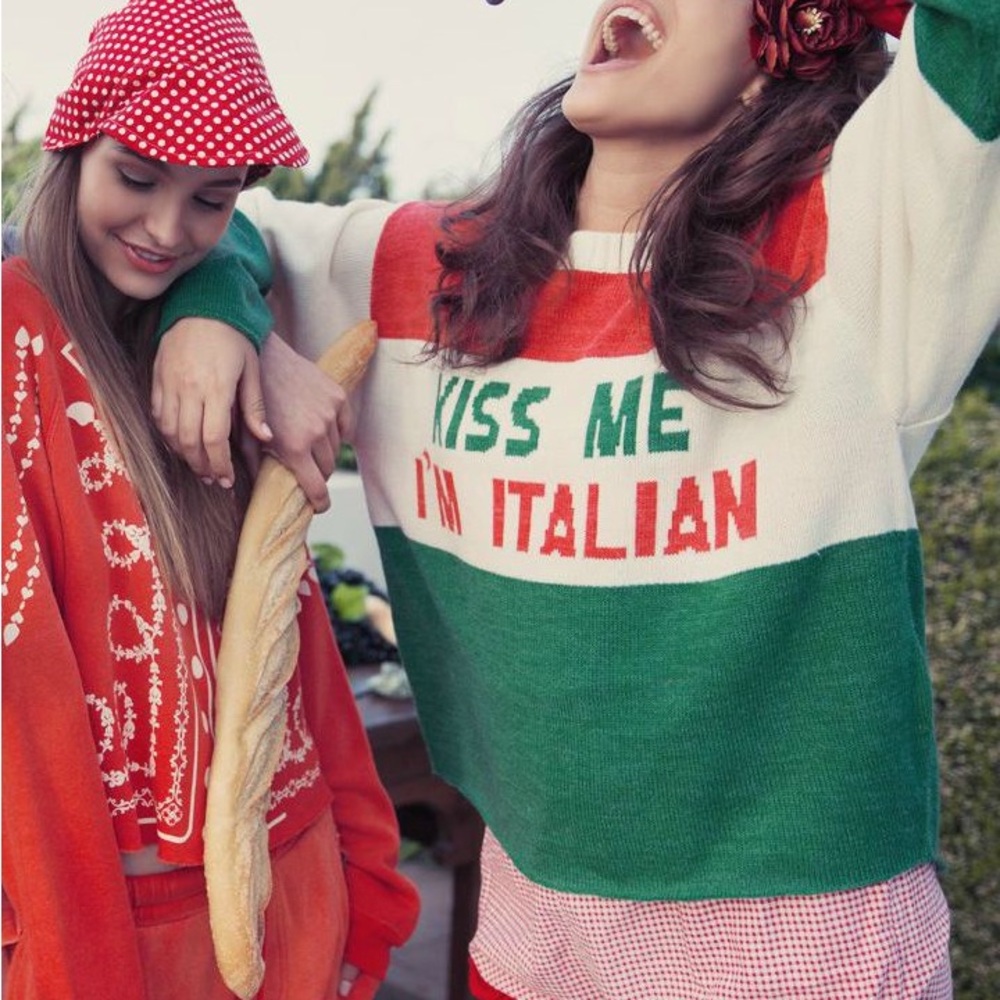 Wildfox Couture Kiss Me I'm Italian Sweater